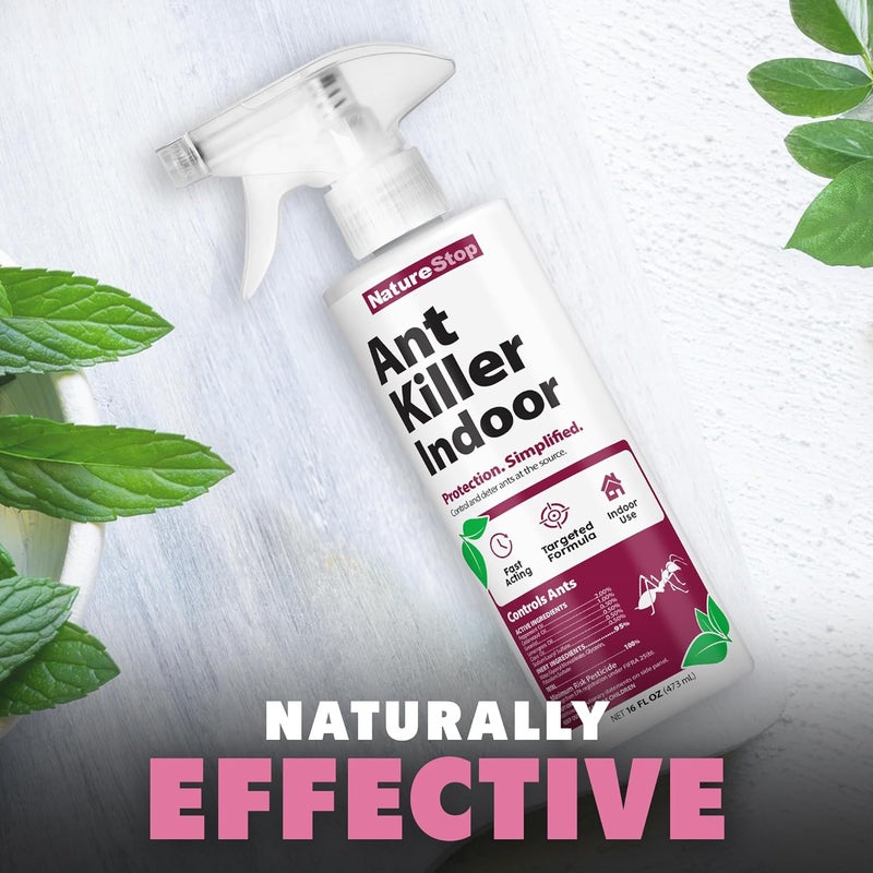 NatureStop Ant Killer Spray for Indoor Use, Fast-Acting Ant Control, 16 oz (475mL) - Image 4